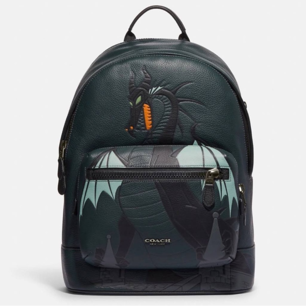 Disney X Coach West Backpack With Maleficent Dragon